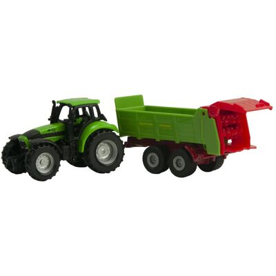 Siku Traktor mit Universalstreuer Siku Traktor mit Universalstreuer