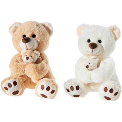Heunec Bär mit Baby 25cm Plüsch 2f sortiert (25 cm) Heunec Bär mit Baby 25cm Plüsch 2f sortiert (25 cm)