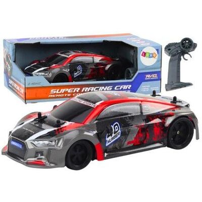 Lean Toys Auto R/C 1:18 rote Drift-Gummiräder Lean Toys Auto R/C 1:18 rote Drift-Gummiräder