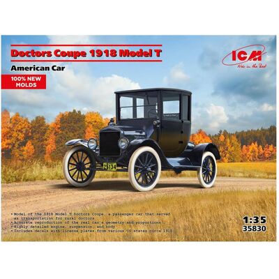ICM Doctors Coupe 1917 Model T, American Car (100% new moulds) ICM Doctors Coupe 1917 Model T, American Car (100% new moulds)