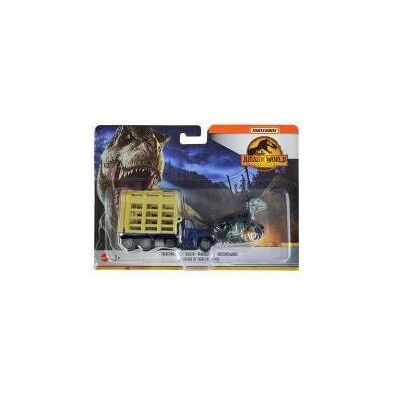 Mattel Matchbox Jurassic World Transporter mit Therizinosaurus Mattel Matchbox Jurassic World Transporter mit Therizinosaurus