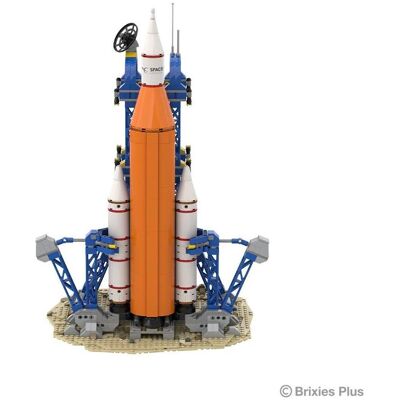 Brixies Plus Rakete mit Satellit/ Space Rocket with satellite Brixies Plus Rakete mit Satellit/ Space Rocket with satellite