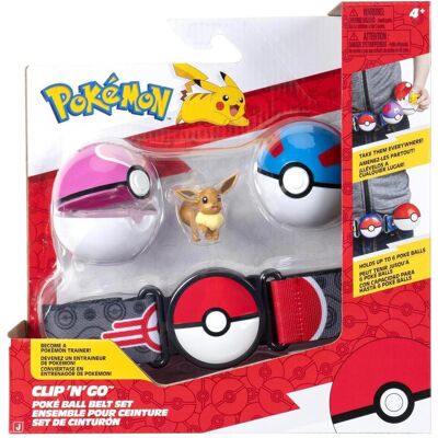 Jazwares Pokémon - Clip N Go Belt Set Eevee (PKW4167) Jazwares Pokémon - Clip N Go Belt Set Eevee (PKW4167)