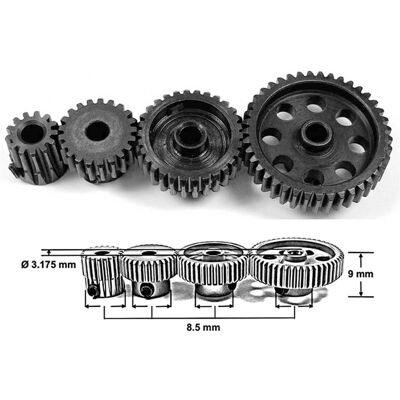 Absima motorritzel 19 zähne / 48dp / 3,2mm bohrung / stahl Absima motorritzel 19 zähne / 48dp / 3,2mm bohrung / stahl