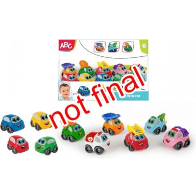 Dickie ABC City Team Display, 10-sort. Dickie ABC City Team Display, 10-sort.