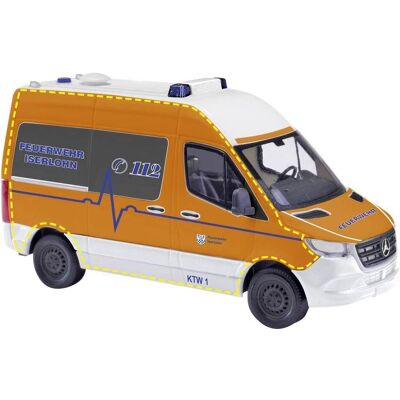 Busch 54061 H0 Bus Modell, Einsatzfahrzeug Modell Mercedes Benz Sprinter kurzer Busch 54061 H0 Bus Modell, Einsatzfahrzeug Modell Mercedes Benz Sprinter kurzer
