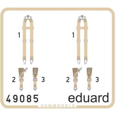 Eduard Seatbelts Luftwaffe WWII bombers SUPERFA Eduard Seatbelts Luftwaffe WWII bombers SUPERFA