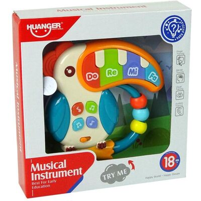 Lean Toys Papageien-Musikklavier mit Licht und Ton Lean Toys Papageien-Musikklavier mit Licht und Ton