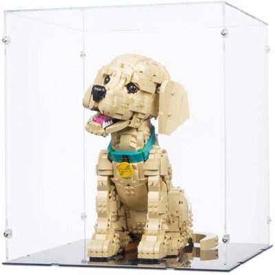 iDisplayit Acryl-Display für LEGO 11384 Golden Retriever Welpe (Mit schwarzem Boden) iDisplayit Acryl-Display für LEGO 11384 Golden Retriever Welpe (Mit schwarzem Boden)
