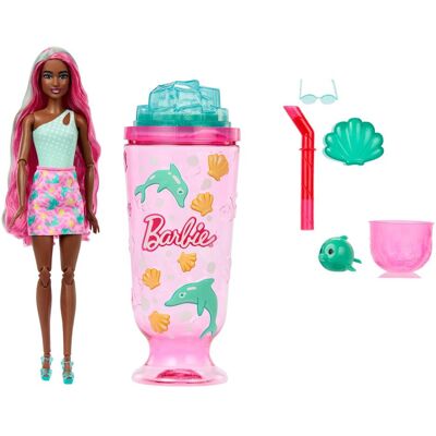Mattel Barbie Pop Reveal Doll & Accessories, Sea Slushy Series Fashion Doll, Pet, Slime & Color Change Mattel Barbie Pop Reveal Doll & Accessories, Sea Slushy Series Fashion Doll, Pet, Slime & Color Change