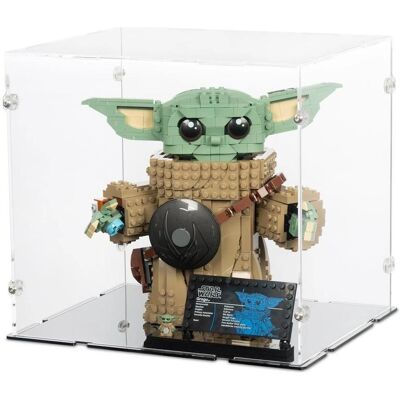 iDisplayit Acryl-Display für LEGO 75446 Star Wars - Grogu, Lehrling des Mandalorianers (Mit schwarzem Boden) iDisplayit Acryl-Display für LEGO 75446 Star Wars - Grogu, Lehrling des Mandalorianers (Mit schwarzem Boden)