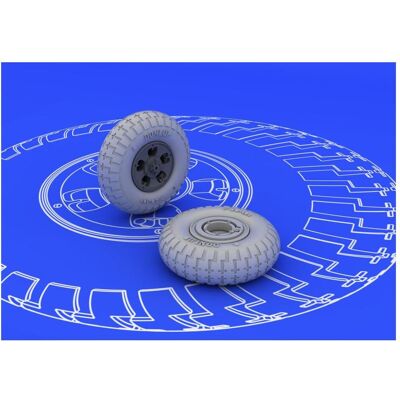 Eduard Spitfire wheels - 5 spoke for Eduard Spitfire wheels - 5 spoke for