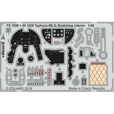 Eduard Typhoon Mk.Ib Bubbletop for Hasegawa/Italeri Eduard Typhoon Mk.Ib Bubbletop for Hasegawa/Italeri