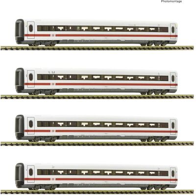 Fleischmann N 4-tlg.-Set: Ergänzungswagen zum ICE 2 (BR 402) der DB AG (Spur N) Fleischmann N 4-tlg.-Set: Ergänzungswagen zum ICE 2 (BR 402) der DB AG (Spur N)