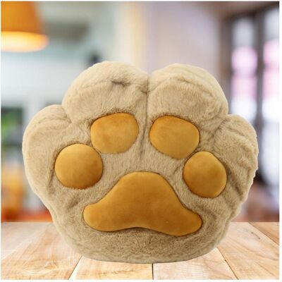 Lean Toys Plüschkissen mit Handtasche und Deckenwärmer Beige 40cm Lean Toys Plüschkissen mit Handtasche und Deckenwärmer Beige 40cm
