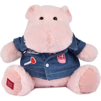 Doudou et Compagnie Hippo, rosa mit Jeansjacke 20cm (20 cm) Doudou et Compagnie Hippo, rosa mit Jeansjacke 20cm (20 cm)