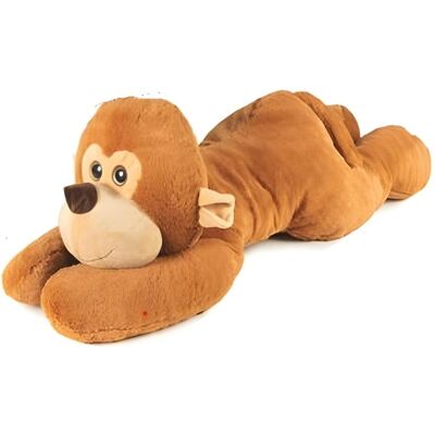 Decar Lying Monkey 100 cm Glitter - Padding 100% Recycled Material Decar Lying Monkey 100 cm Glitter - Padding 100% Recycled Material