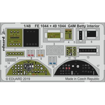 Eduard G4M Betty interior for Tamiya Eduard G4M Betty interior for Tamiya
