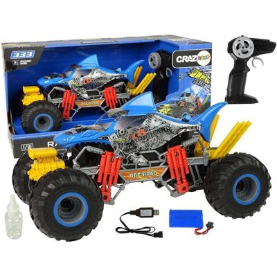 Lean Toys Blauer ferngesteuerter Haifisch-Truck Lean Toys Blauer ferngesteuerter Haifisch-Truck