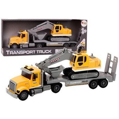 Lean Toys LKW + Raupenbagger Lean Toys LKW + Raupenbagger