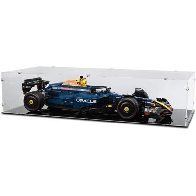 iDisplayit Acryl-Display für LEGO 42206 Oracle Red Bull Racing RB20 F1 Rennauto (mit schwarzem Boden iDisplayit Acryl-Display für LEGO 42206 Oracle Red Bull Racing RB20 F1 Rennauto (mit schwarzem Boden