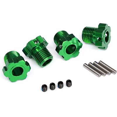 Traxxas radmitnehmer splined 17mm grün eloxiert Traxxas radmitnehmer splined 17mm grün eloxiert