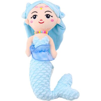 Lean Toys Plüsch Meerjungfrau mit Korallen Kuscheltier Blau 32cm (32 cm) Lean Toys Plüsch Meerjungfrau mit Korallen Kuscheltier Blau 32cm (32 cm)