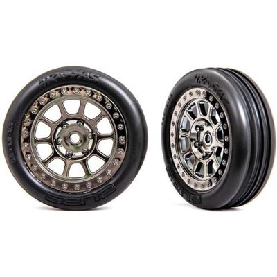 Traxxas Alias Reifen Auf Felge Bandit 2.2 Schwarz-Chrom Vo Medium (2) Traxxas Alias Reifen Auf Felge Bandit 2.2 Schwarz-Chrom Vo Medium (2)