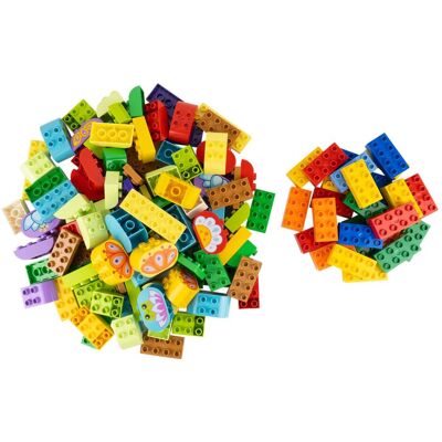 Lego Duplo 100 Baustein + 25 2x4 Steine Bunt NEU! Menge 125 Stueck Lego Duplo 100 Baustein + 25 2x4 Steine Bunt NEU! Menge 125 Stueck