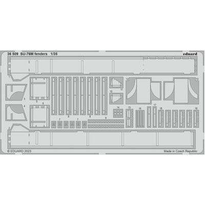 Eduard SU-76M fenders 1/35 ZVEZDA Eduard SU-76M fenders 1/35 ZVEZDA