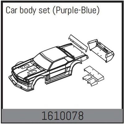 Absima Car body set (black-neon) Absima Car body set (black-neon)