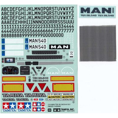 Tamiya Sticker MAN TGX 26.540 Ver.II Tamiya Sticker MAN TGX 26.540 Ver.II