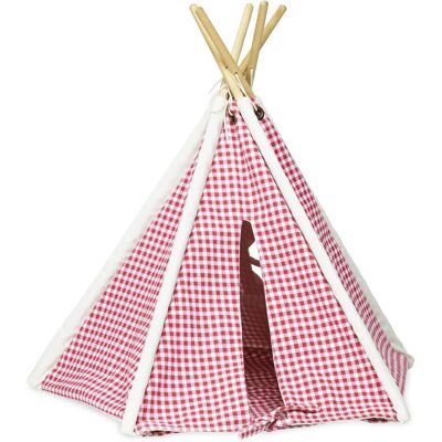 Vilac Mini Tipi Zelt Vichy rot Vilac Mini Tipi Zelt Vichy rot