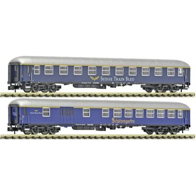 Fleischmann 6260083 N 2-tlg. Set 2: Schnellzugwagen, Suisse Train Bleu 2-teilig (Spur N) Fleischmann 6260083 N 2-tlg. Set 2: Schnellzugwagen, Suisse Train Bleu 2-teilig (Spur N)