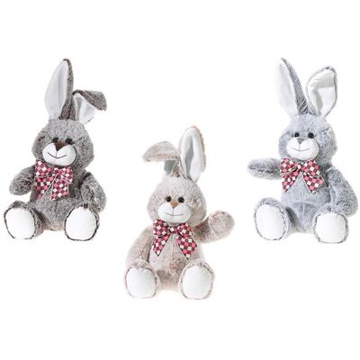 Heunec HASE mit Karo-Schleife 3-fach sortiert (Plüsch, 12cm) Heunec HASE mit Karo-Schleife 3-fach sortiert (Plüsch, 12cm)