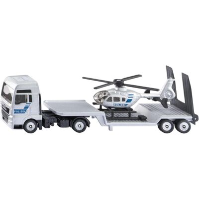 Siku MAN Lkw mit Polizei Helikopter Siku MAN Lkw mit Polizei Helikopter