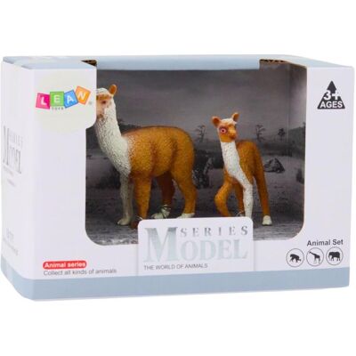 Lean Toys Figur eines erwachsenen Lamas 8 cm mit einem jungen Lama 6 cm Lean Toys Figur eines erwachsenen Lamas 8 cm mit einem jungen Lama 6 cm