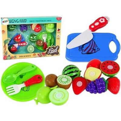 Lean Toys, Kaufladen Zubehör, Obstschneideset mit Zubehör Lean Toys, Kaufladen Zubehör, Obstschneideset mit Zubehör