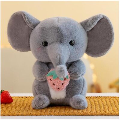 Lean Toys Lean Plüsch Maskottchen Huggable Elefant Mit Erdbeere Grau 23Cm (23 cm) Lean Toys Lean Plüsch Maskottchen Huggable Elefant Mit Erdbeere Grau 23Cm (23 cm)