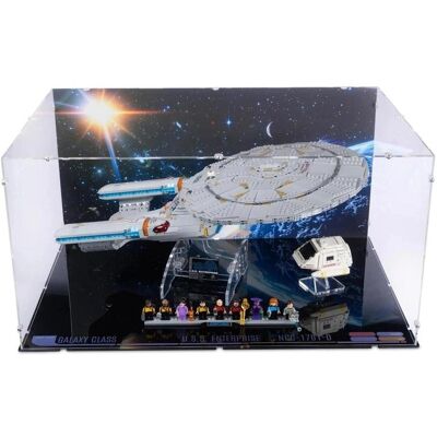 iDisplayit Acryl-Display für LEGO 10356 Star Trek U.S.S. Enterprise NCC-1701-D (Hintergrundbild +. 2 Ständer) iDisplayit Acryl-Display für LEGO 10356 Star Trek U.S.S. Enterprise NCC-1701-D (Hintergrundbild +. 2 Ständer)