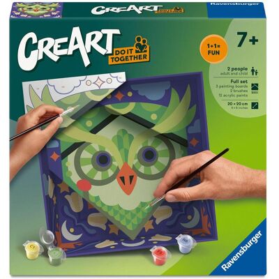 Ravensburger CreArt Do it together - Malen nach Zahlen - Eule Ravensburger CreArt Do it together - Malen nach Zahlen - Eule