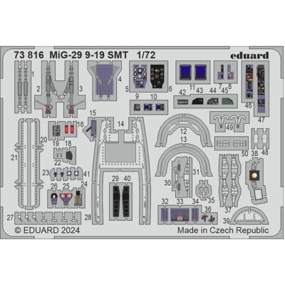 Eduard MiG-29 9-19 SMT - Fotochemische Teile - Modellbausatz Eduard MiG-29 9-19 SMT - Fotochemische Teile - Modellbausatz