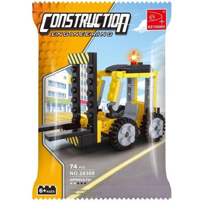 Lobbes Bau-Gabelstapler-Bausatz – 74-tlg. Lobbes Bau-Gabelstapler-Bausatz – 74-tlg.