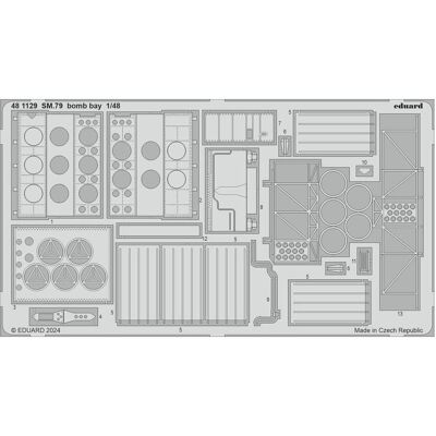 Eduard SM.79 bomb bay 1/48 Eduard SM.79 bomb bay 1/48