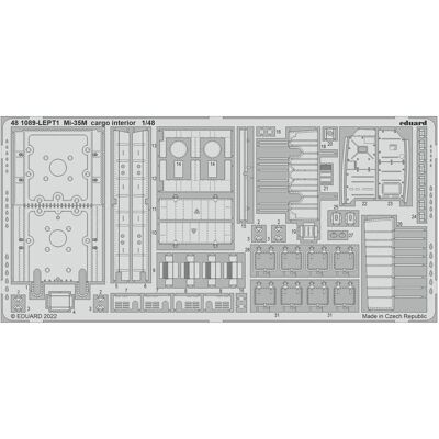 Eduard Mi-35M cargo interior for ZVEZDA Eduard Mi-35M cargo interior for ZVEZDA