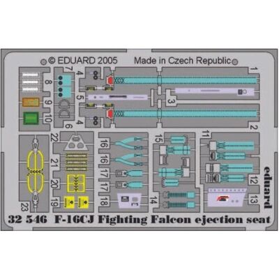 Eduard F-16CJ Fighting Falcon Schleudersitz - Maßstab 1:32 - Modellbauzubehör Eduard F-16CJ Fighting Falcon Schleudersitz - Maßstab 1:32 - Modellbauzubehör