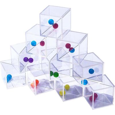 Lobbes Transparente Spiegelblöcke - 5 cm - 18 Stück Lobbes Transparente Spiegelblöcke - 5 cm - 18 Stück