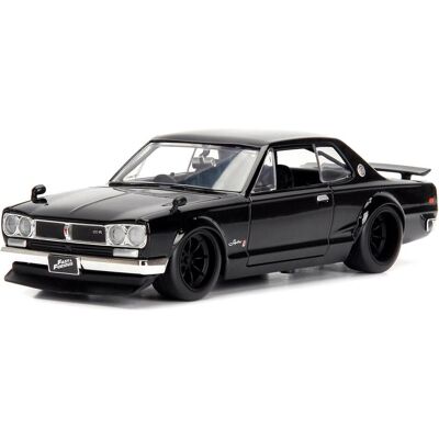 Jada 1:24 Brian's 1971 Skyline 2000 GT-R-Black, Metal Jada 1:24 Brian's 1971 Skyline 2000 GT-R-Black, Metal