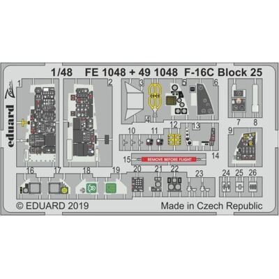 Eduard F-16C Block 25 for Tamiya Eduard F-16C Block 25 for Tamiya