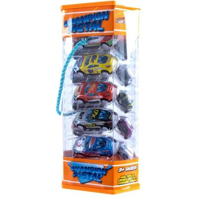 Jono Toys Metall Pull back im Lagerturm, 15 Autos Jono Toys Metall Pull back im Lagerturm, 15 Autos